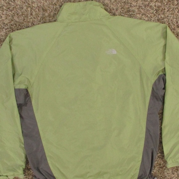 The North Face Windbreaker Jacket Women's Medium Green Gray Full Zip Outdoors - Picture 4 of 9